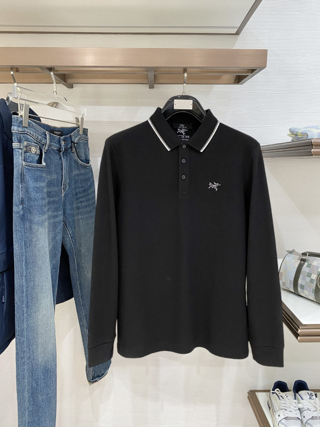 🌾 开春新品 始祖鸟 独家专供新款原单男士Polo长袖高端定制 高版本 时尚百搭爆款⚠️⚠️✨✨原版进口