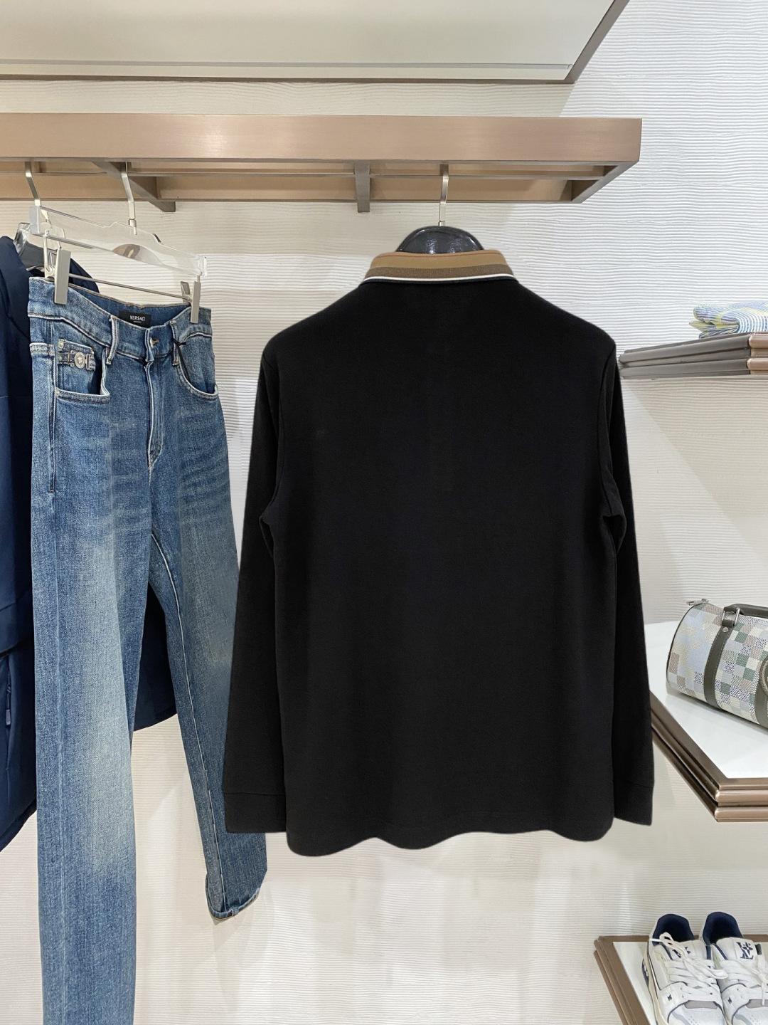 🌾 开春新品 巴宝莉 独家专供新款原单男士Polo长袖高端定制 高版本 时尚百搭爆款⚠️⚠️✨✨原版进口