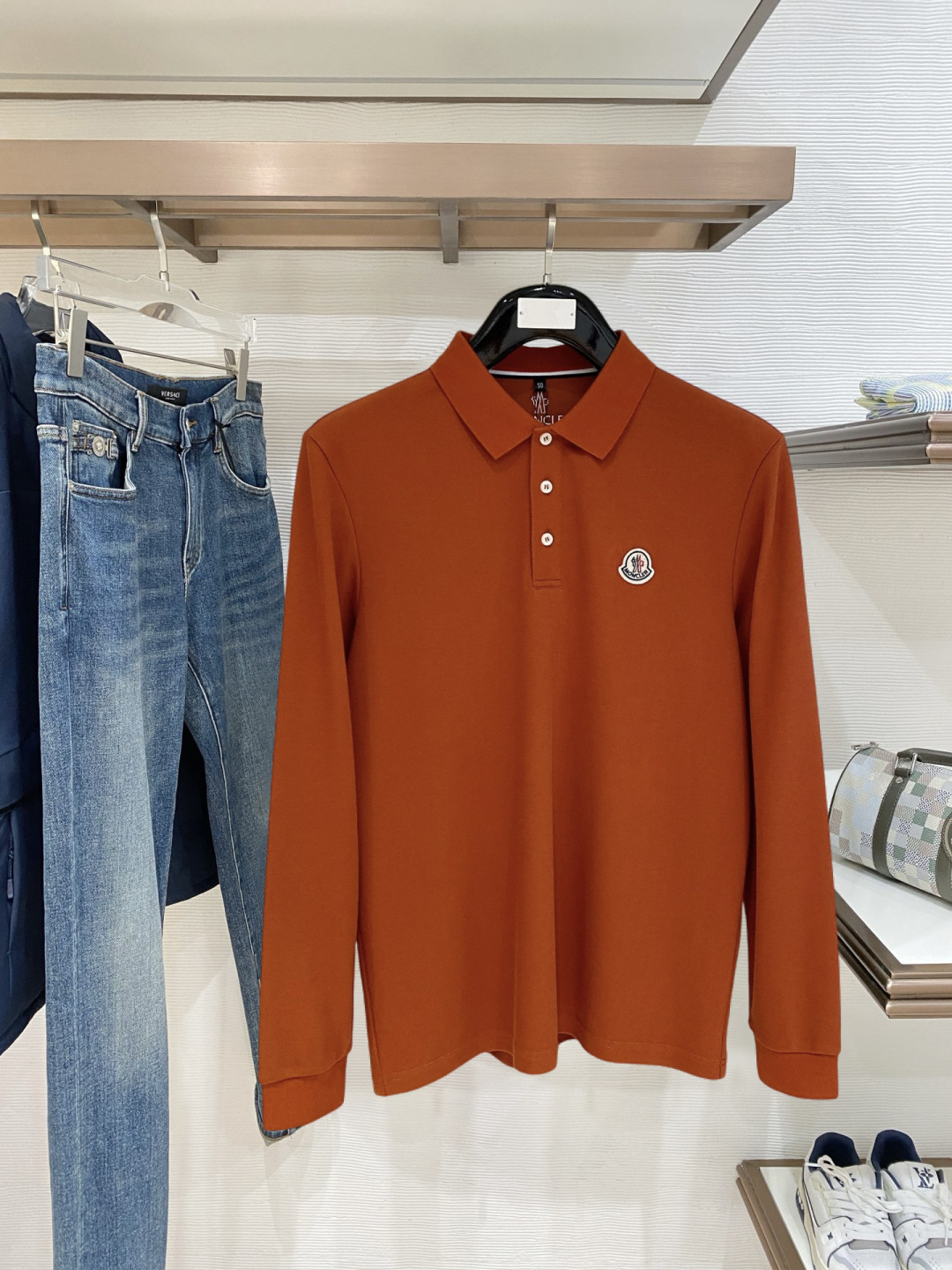 🌾 开春新品 蒙口 独家专供新款原单男士Polo长袖高端定制 高版本 时尚百搭爆款⚠️⚠️✨✨原版进口纯