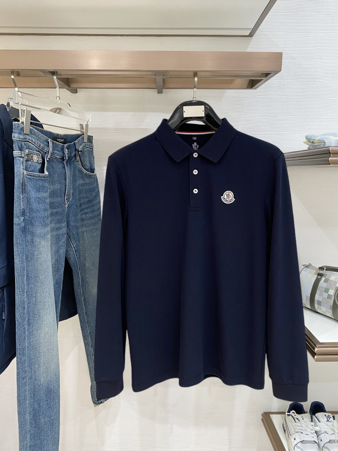 🌾 开春新品 蒙口 独家专供新款原单男士Polo长袖高端定制 高版本 时尚百搭爆款⚠️⚠️✨✨原版进口纯