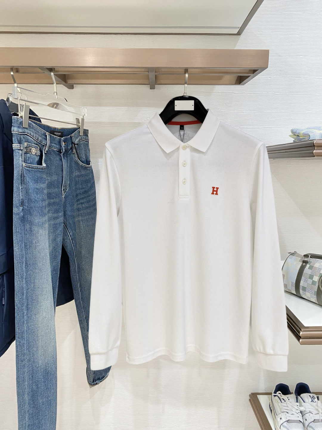 🌾 开春新品 爱马仕 独家专供新款原单男士Polo长袖高端定制 高版本 时尚百搭爆款⚠️⚠️✨✨原版进口