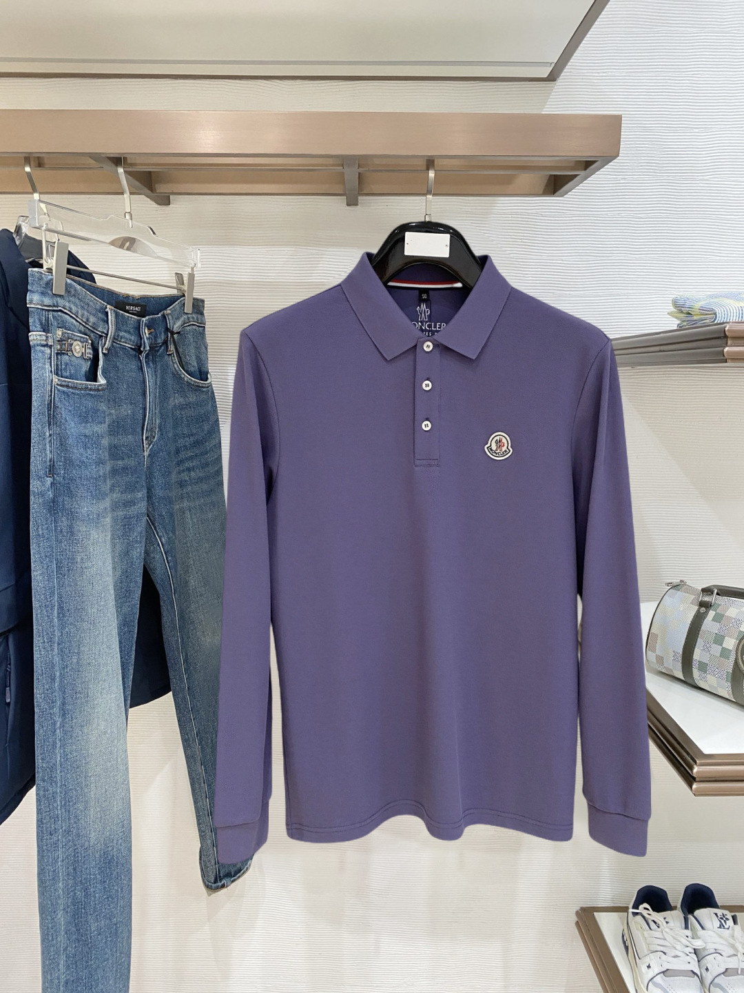 🌾 开春新品 蒙口 独家专供新款原单男士Polo长袖高端定制 高版本 时尚百搭爆款⚠️⚠️✨✨原版进口纯