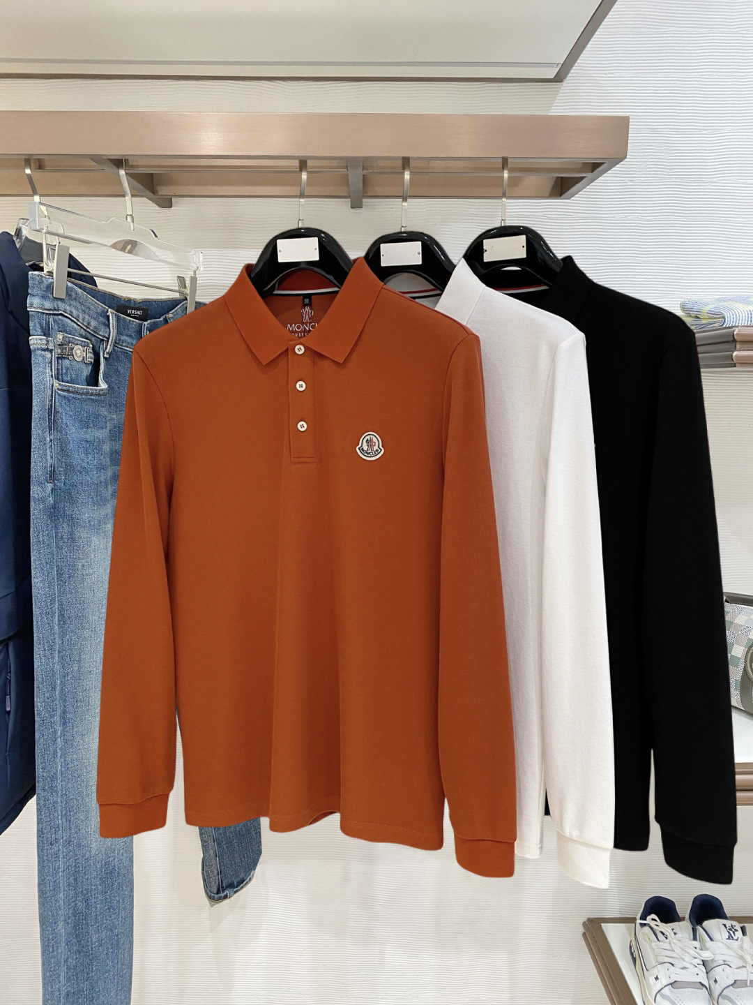 🌾 开春新品 蒙口 独家专供新款原单男士Polo长袖高端定制 高版本 时尚百搭爆款⚠️⚠️✨✨原版进口纯