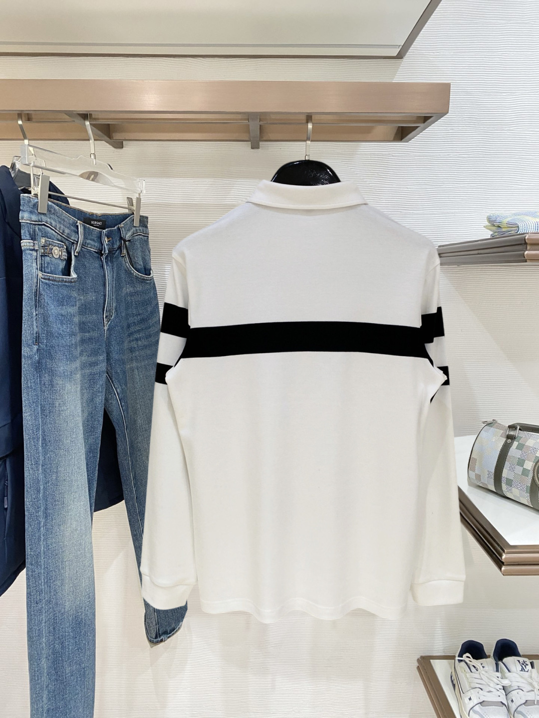 开春新品 普拉达 独家专供新款原单男士Polo长袖高端定制 高版本 时尚百搭爆款⚠️⚠️✨✨原版进口纯棉