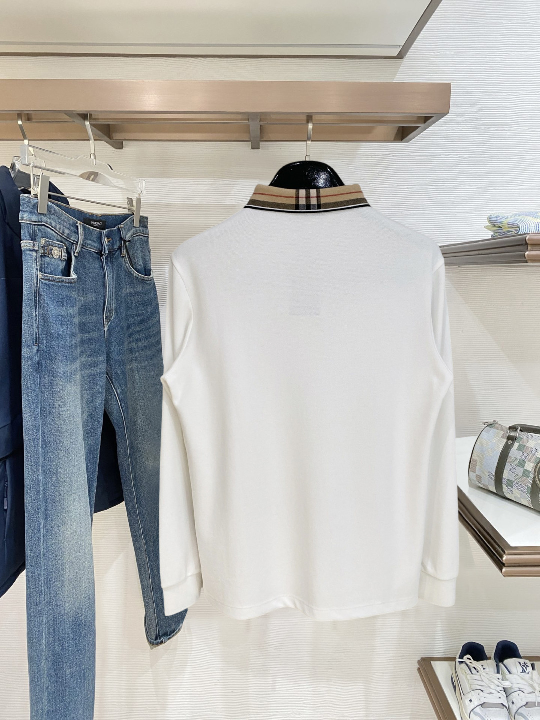 开春新品 巴宝莉独家专供新款原单男士Polo长袖高端定制 高版本 时尚百搭爆款⚠️⚠️✨✨原版进口纯棉面