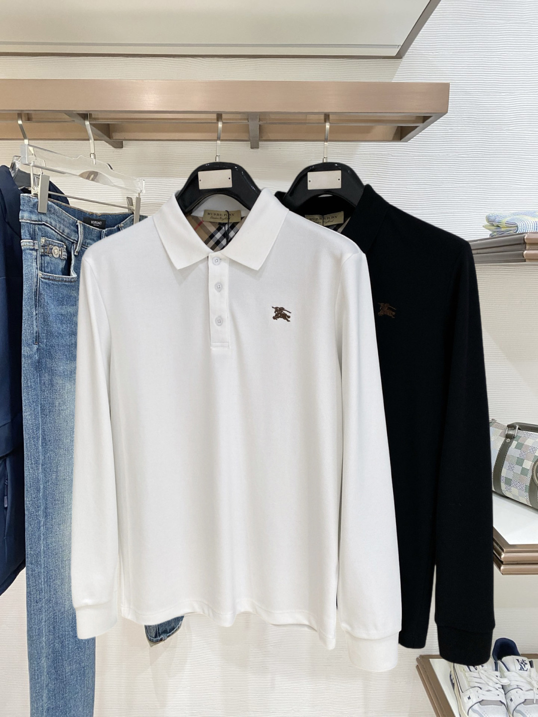 开春新品 巴宝莉 独家专供新款原单男士Polo长袖高端定制 高版本 时尚百搭爆款⚠️⚠️✨✨原版进口纯棉