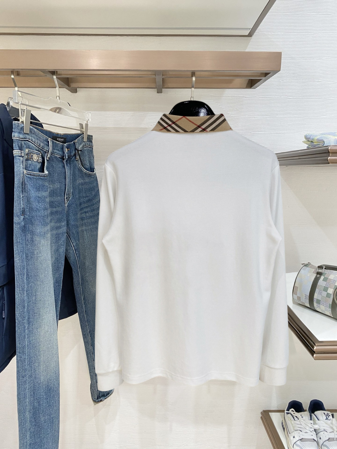 开春新品 巴宝莉独家专供新款原单男士Polo长袖高端定制 高版本 时尚百搭爆款⚠️⚠️✨✨原版进口纯棉面