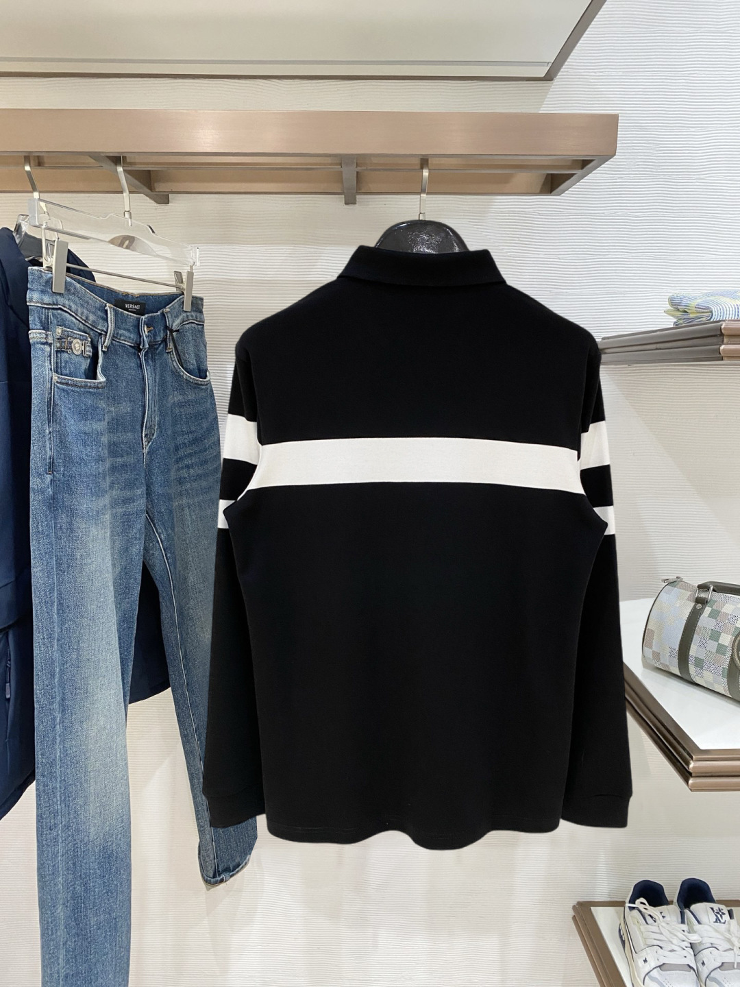 开春新品 普拉达独家专供新款原单男士Polo长袖高端定制 高版本 时尚百搭爆款⚠️⚠️✨✨原版进口纯棉面