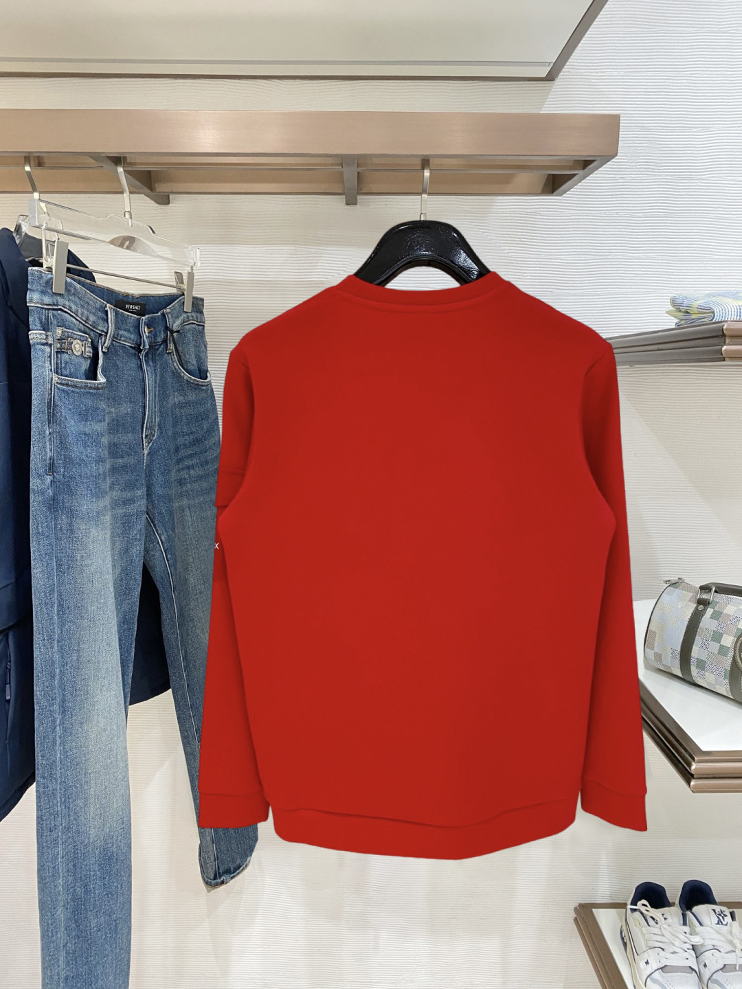 普拉达 新年中国红 2025秋冬新款 顶级版本 最新款空气层 卫衣独家发售！原版复刻，独家设计，超强工艺