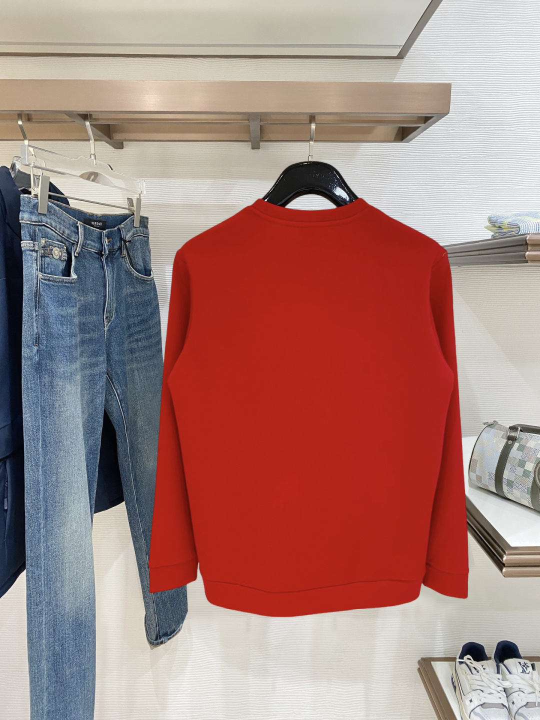 普拉达 2026 马年新款 春节红色 新款 顶级版本 最新款空气层 卫衣独家发售！原版复刻，独家设计，超