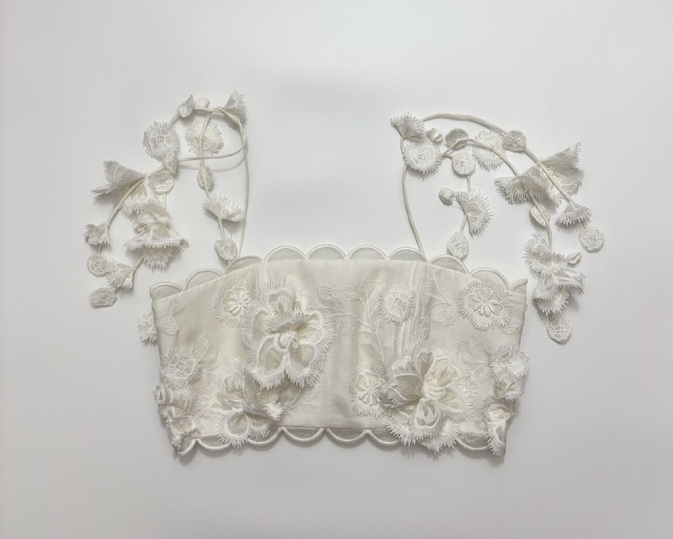 Zim Petal Series Embroidered Bandeau Cami Top