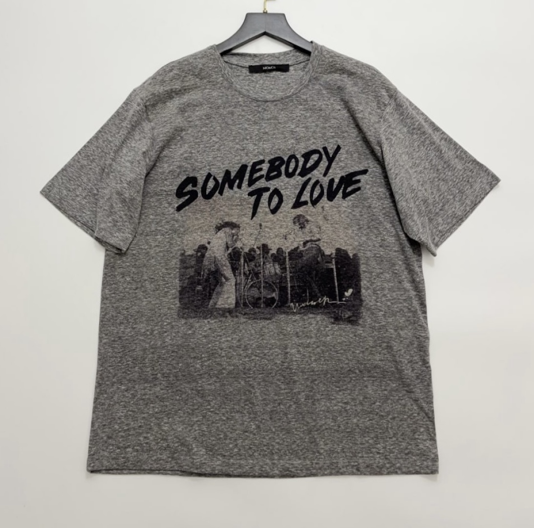 Moco Distressed Rock Print Loose Short-Sleeve T-Shirt