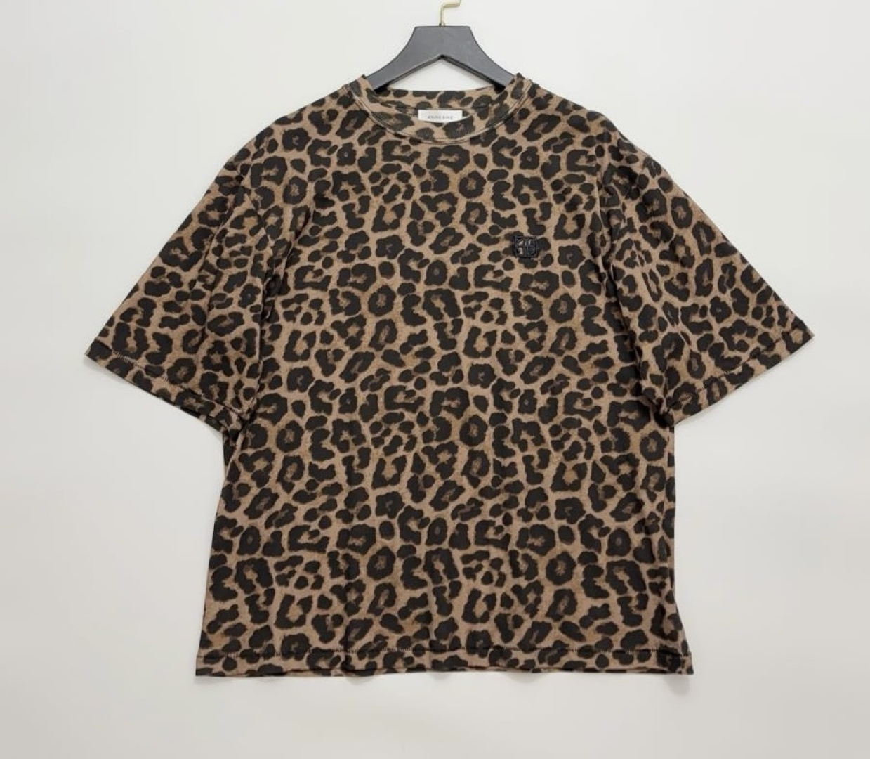 Leopard print short-sleeved top T-shirt