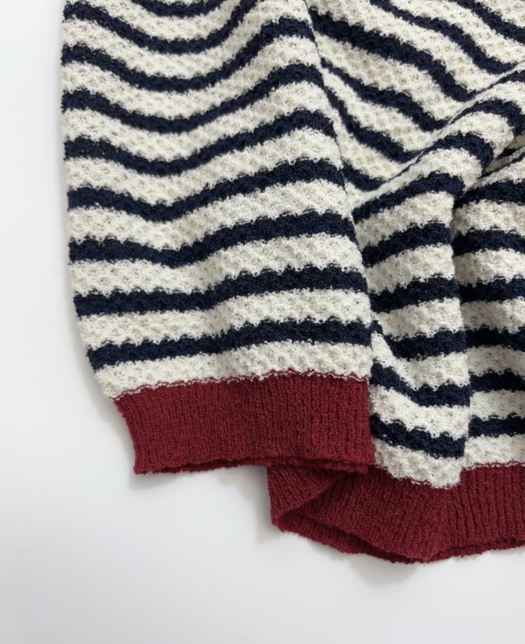 Sailor-striped knitted T-shirt - View 9