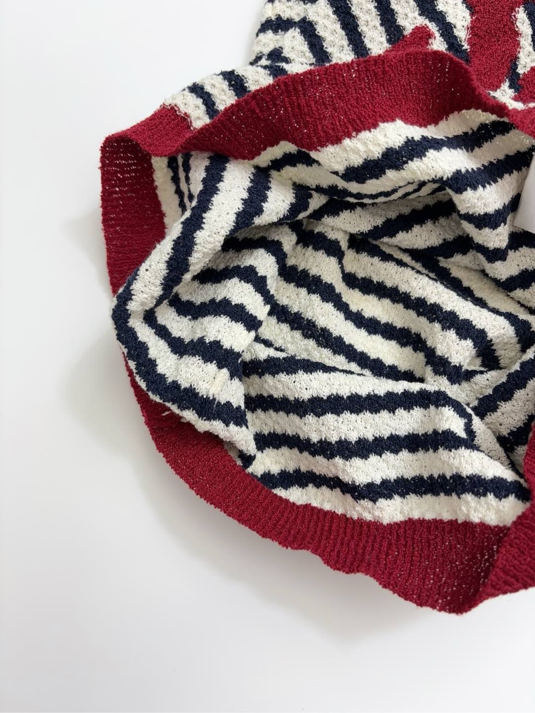 Sailor-striped knitted T-shirt - View 11