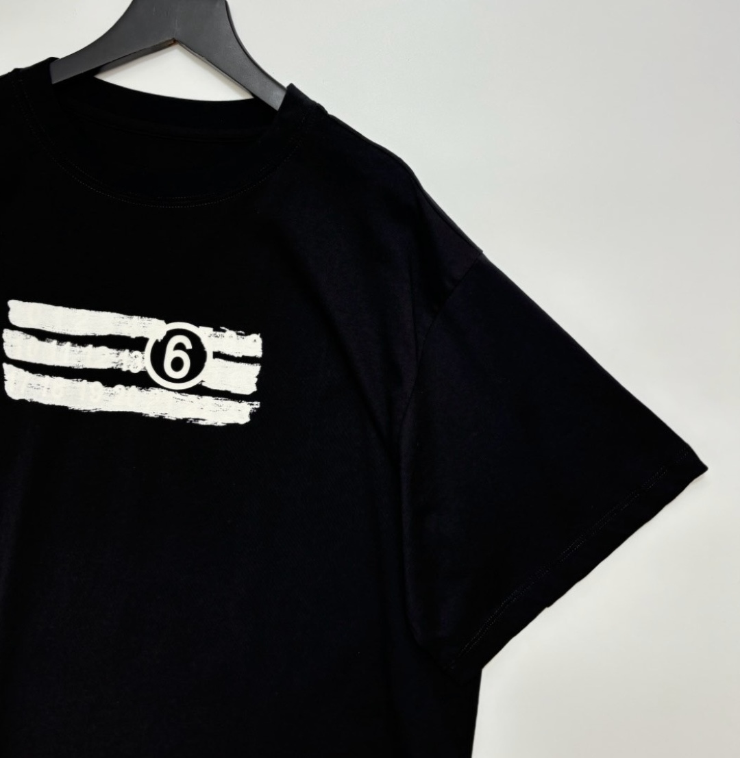 0.19kg/cut label graffiti design loose short-sleeved T-shirt - View 2