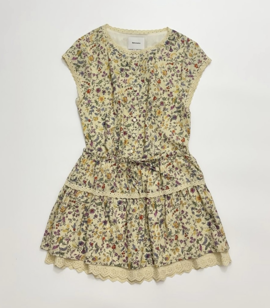 Fresh style round neck shirt and half skirt set - View 2