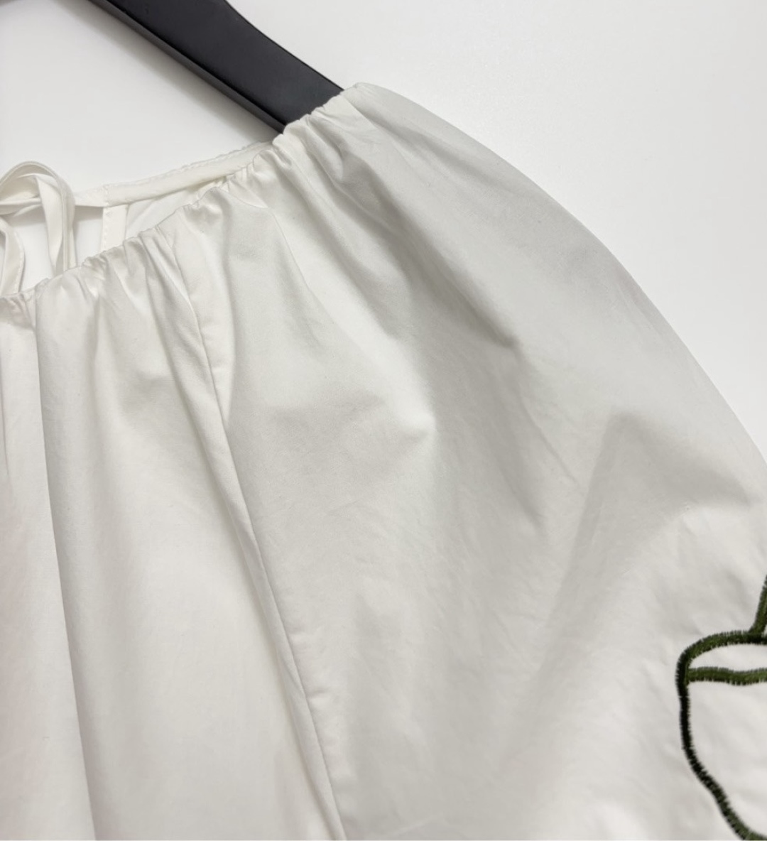 0.25kg/clipped label women's 3D floral detail crewneck shirt top - View 3