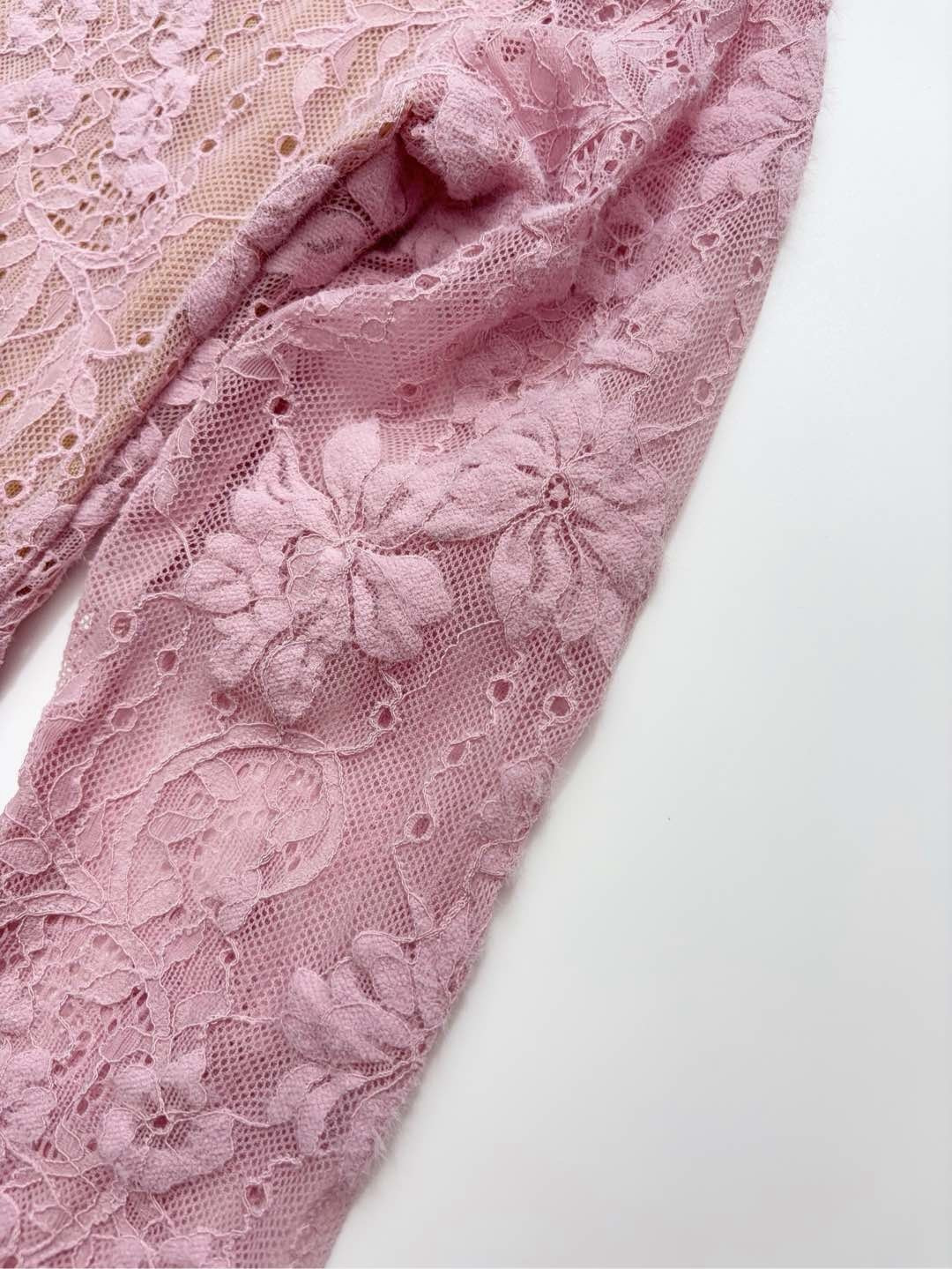 0.18kg/Lilac lace long-sleeved jumpsuit - View 5