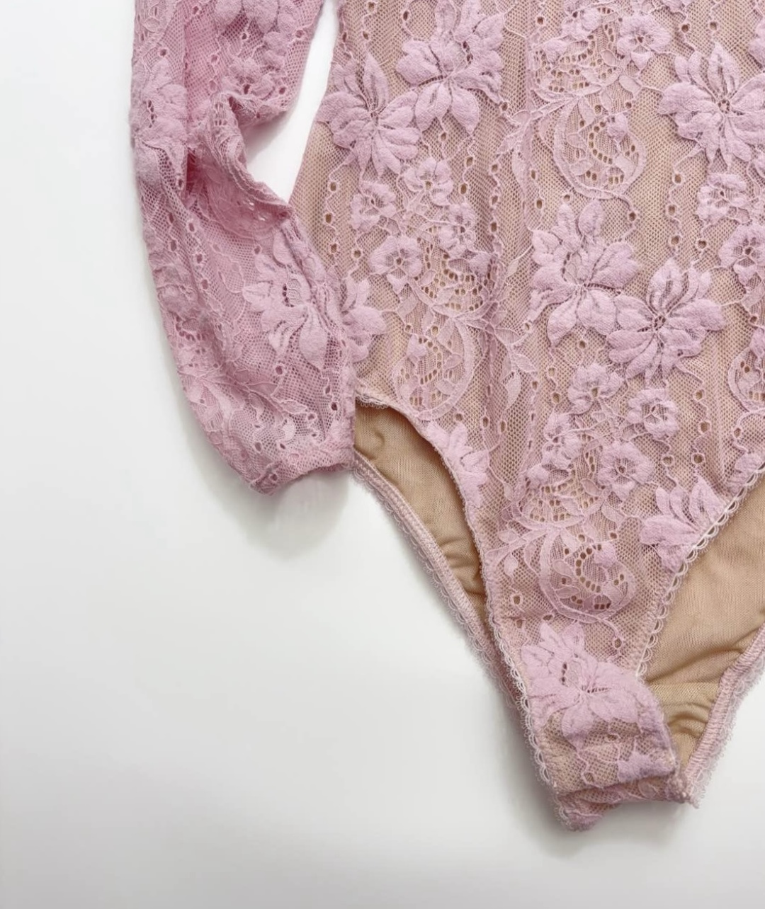 0.18kg/Lilac lace long-sleeved jumpsuit - View 7