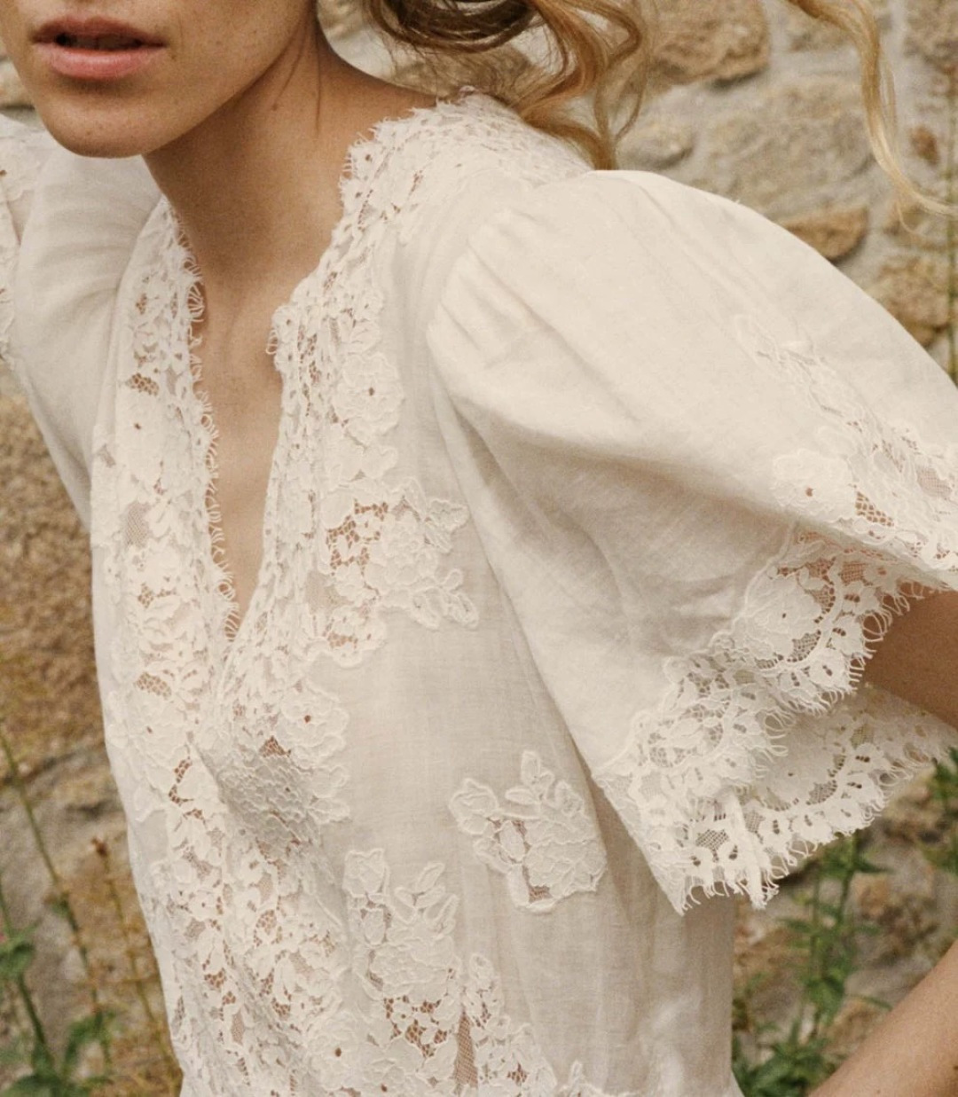 French V-neck hollow lace long dress/one-piece dress - View 20