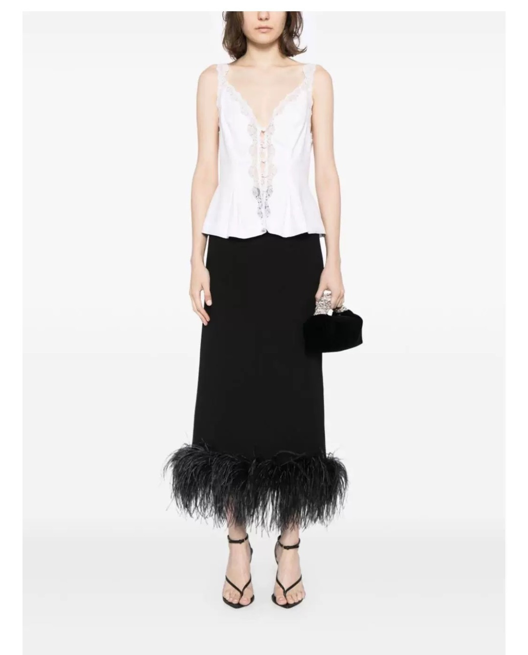 Women's Josefina Lace-Spliced Linen Top - View 15