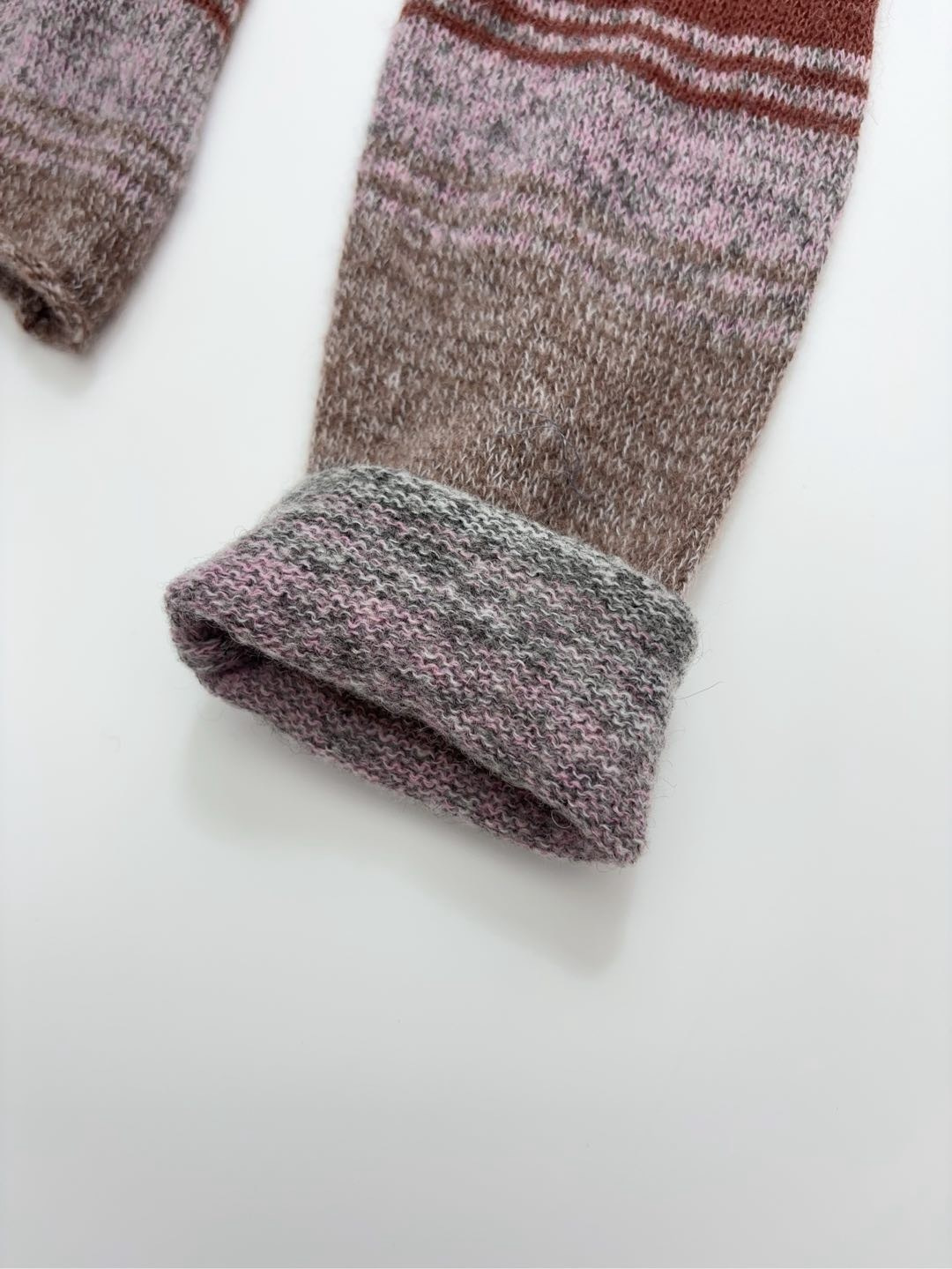 Striped wool blend knitted top - View 6