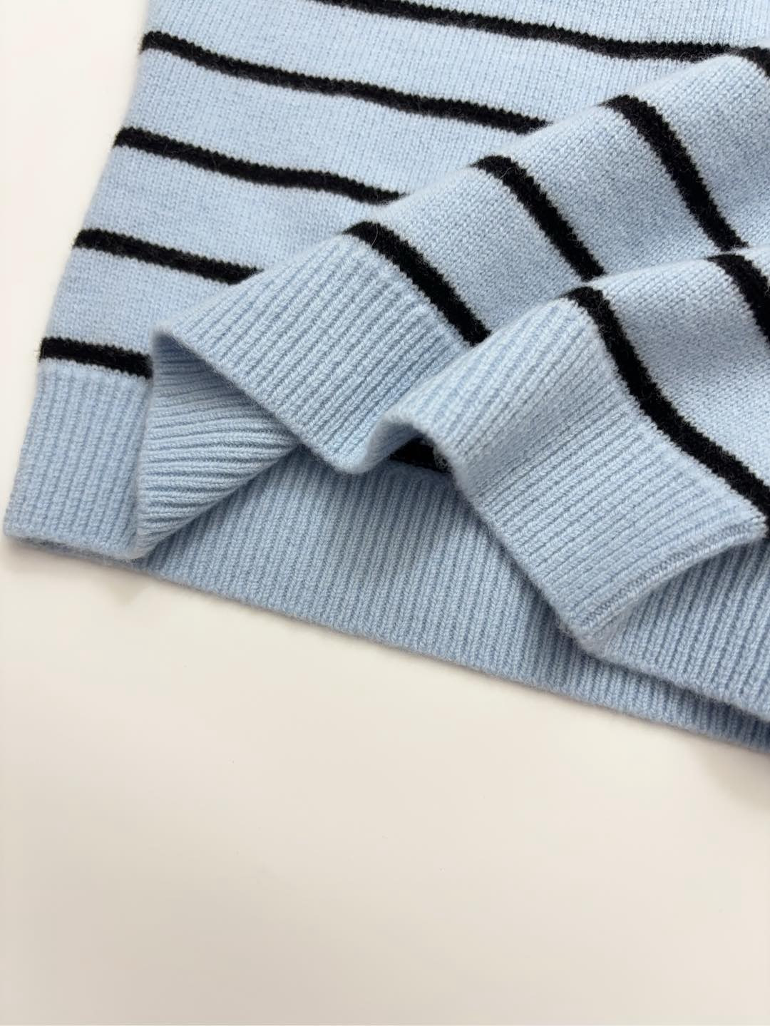 Striped knitted vest - View 8