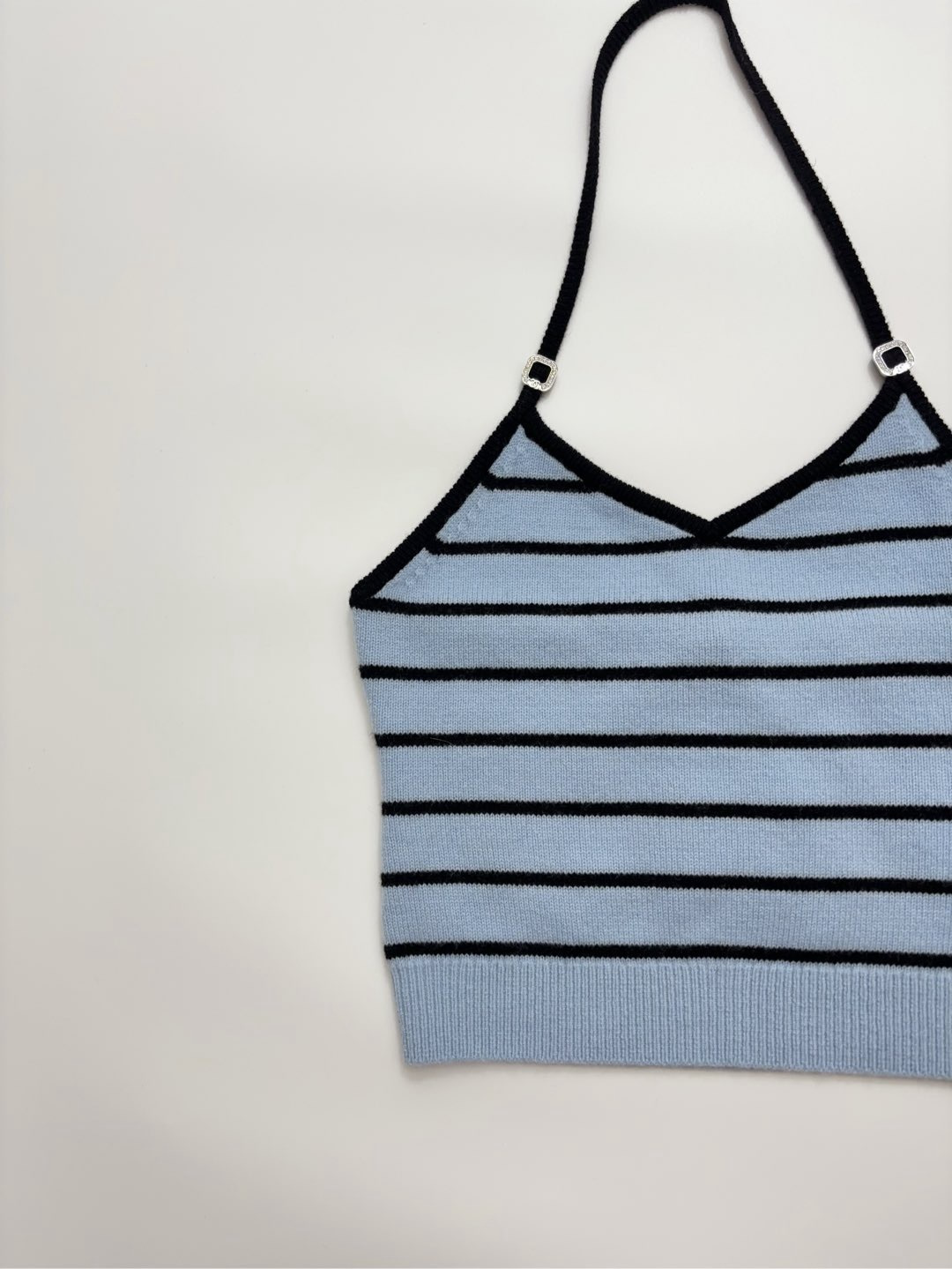 Striped knitted vest - View 4