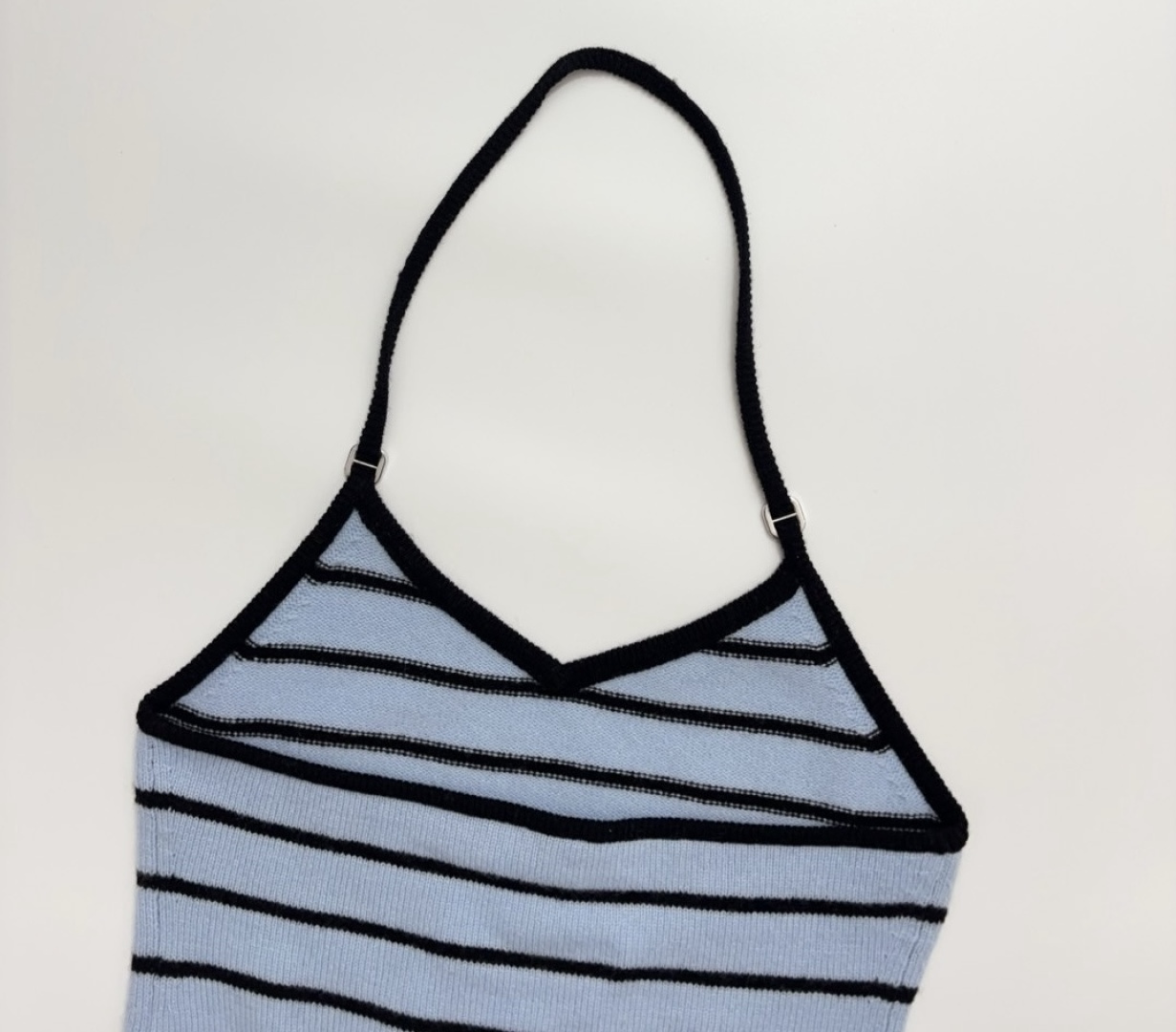 Striped knitted vest - View 13