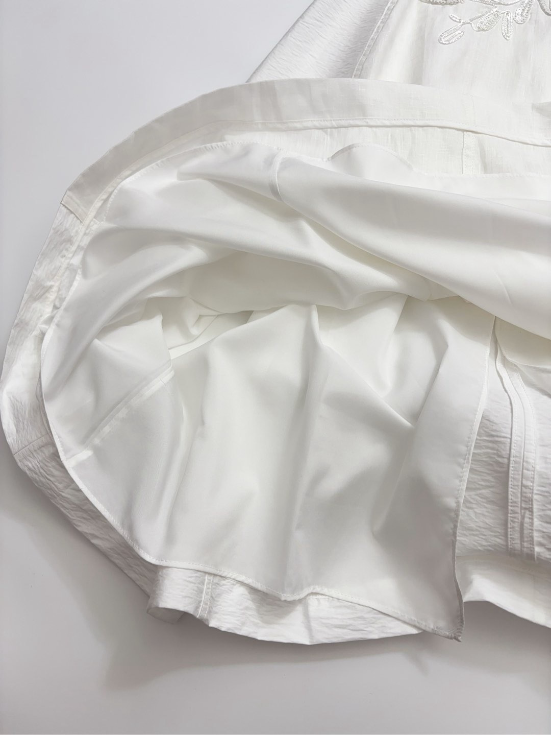 Linen Embroidered Sequin Dress - View 13