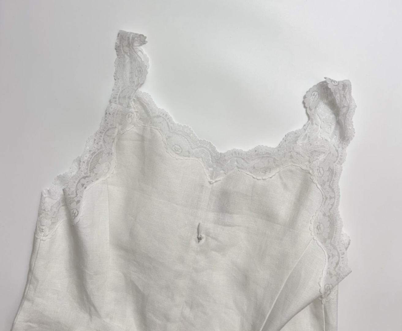 Women's Josefina Lace-Spliced Linen Top - View 13