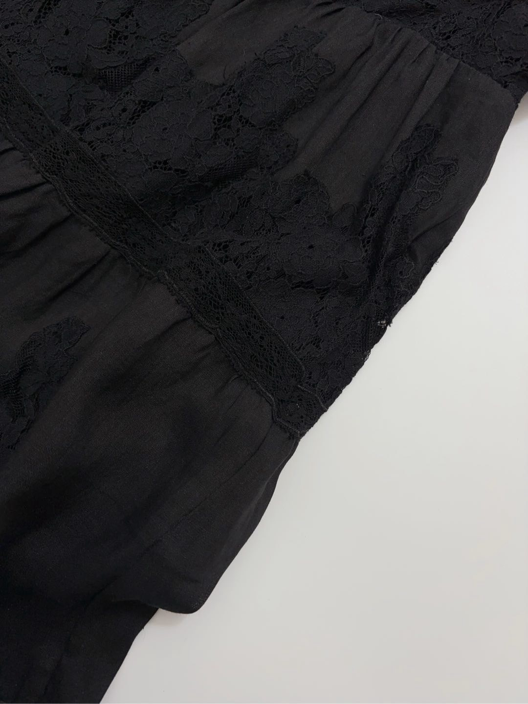 French V-neck hollow lace long dress - View 8