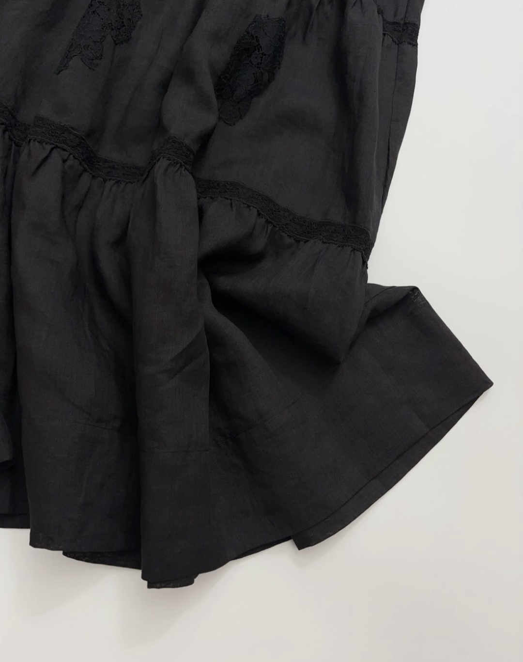 French V-neck hollow lace long dress - View 10