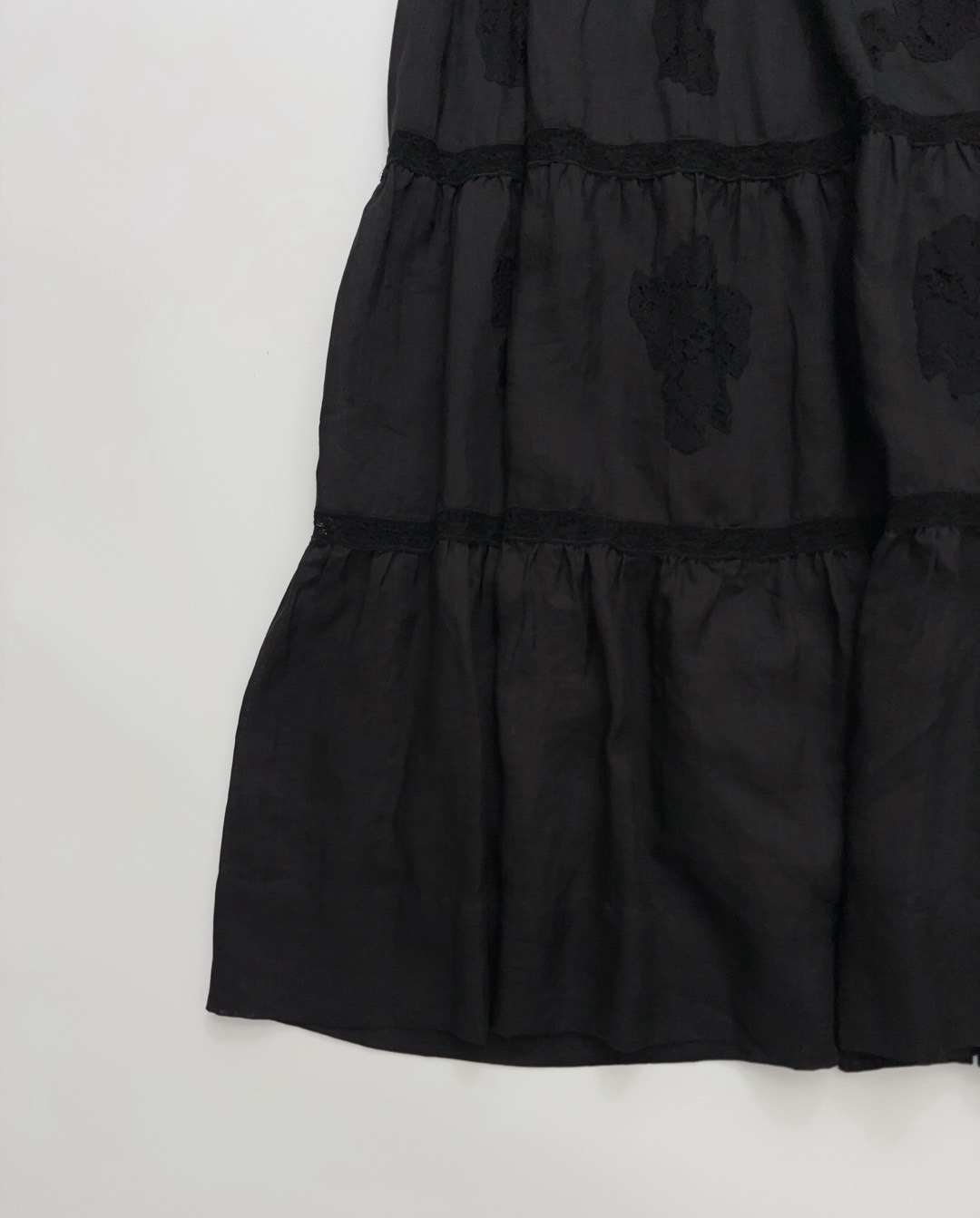 French V-neck hollow lace long dress - View 5