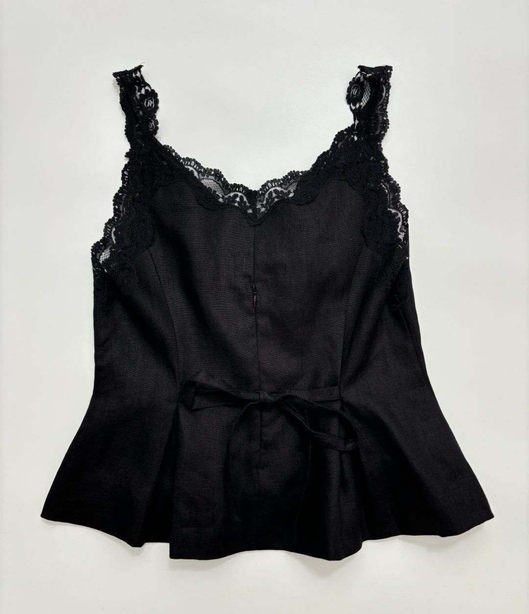 Women's Josefina Lace Patchwork Linen Top - View 9