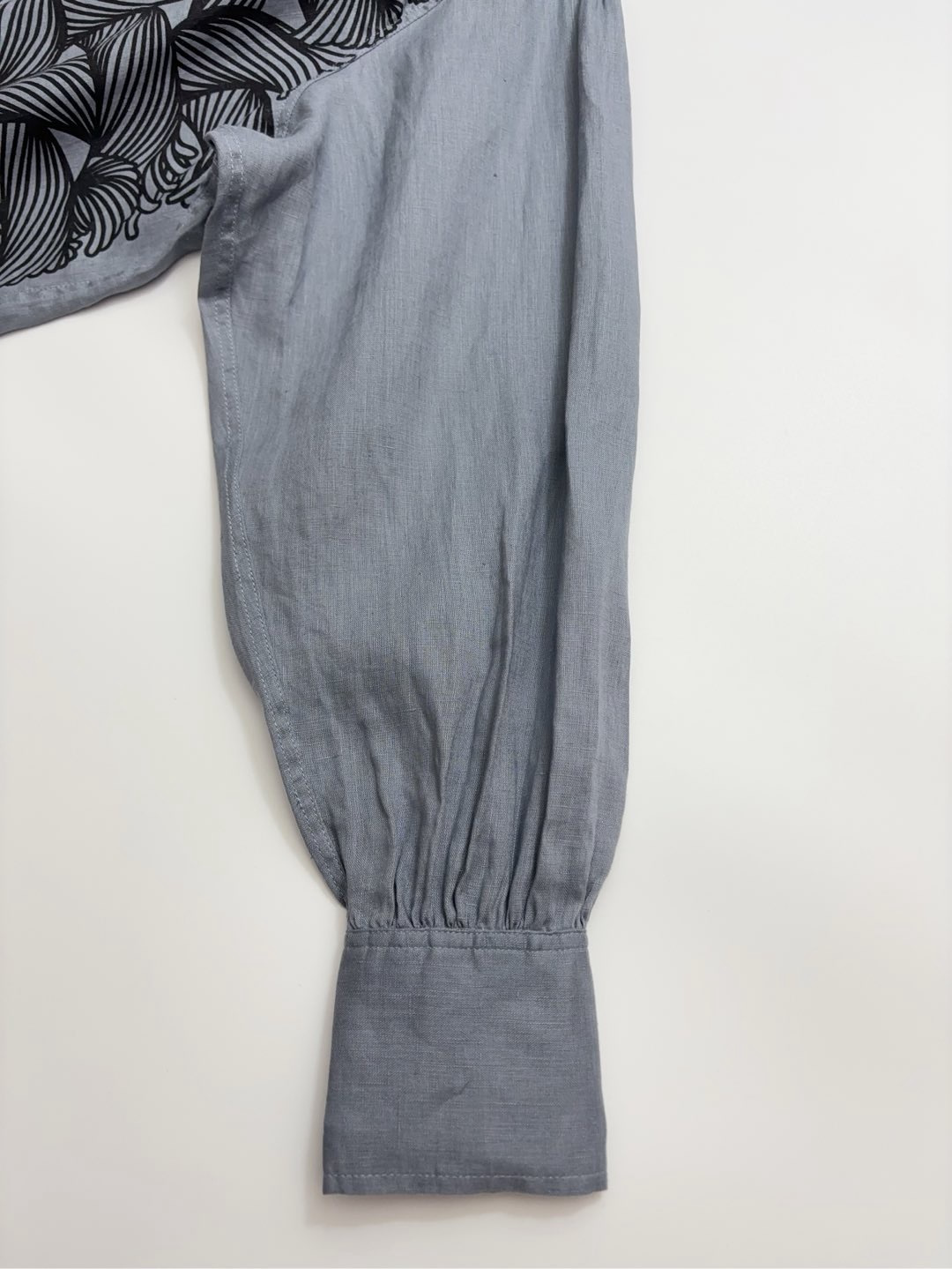 22SS chest rope knot logo pure cotton loose shirt - View 8