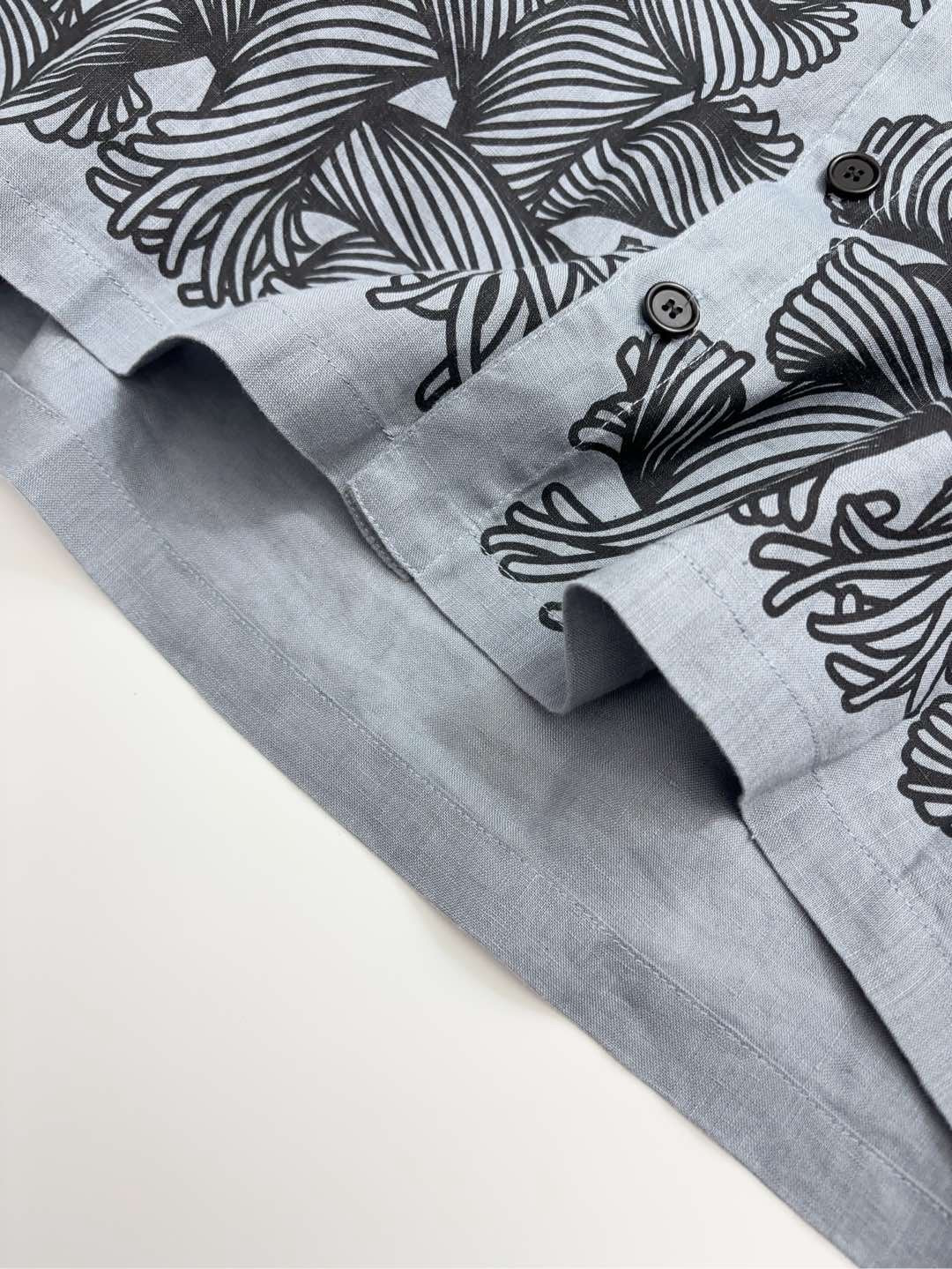 22SS chest rope knot logo pure cotton loose shirt - View 14