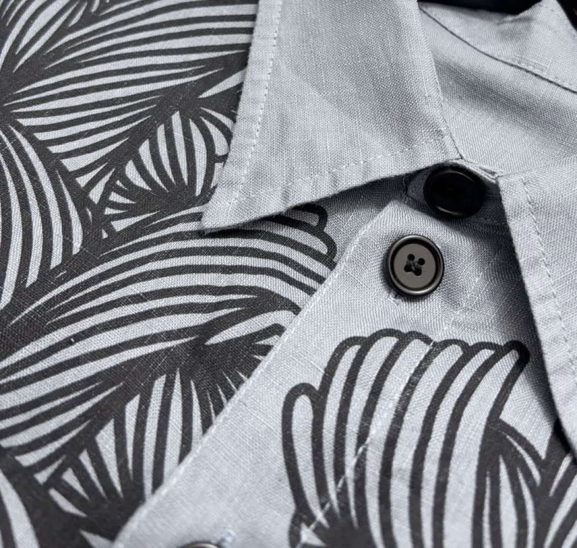 22SS chest rope knot logo pure cotton loose shirt - View 4