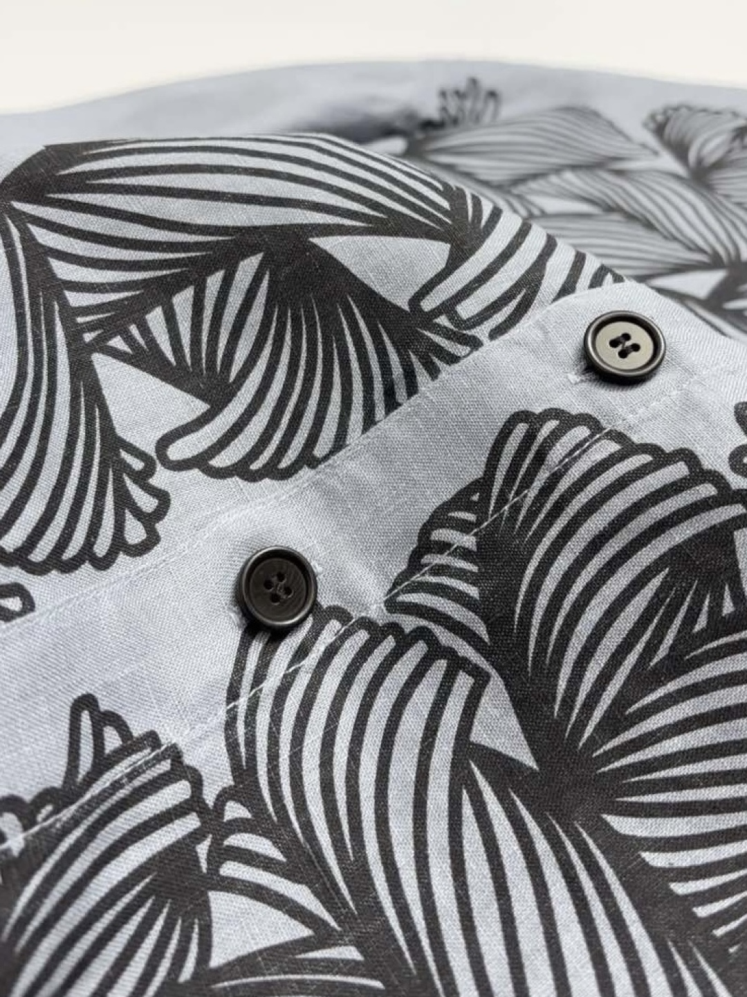 22SS chest rope knot logo pure cotton loose shirt - View 5