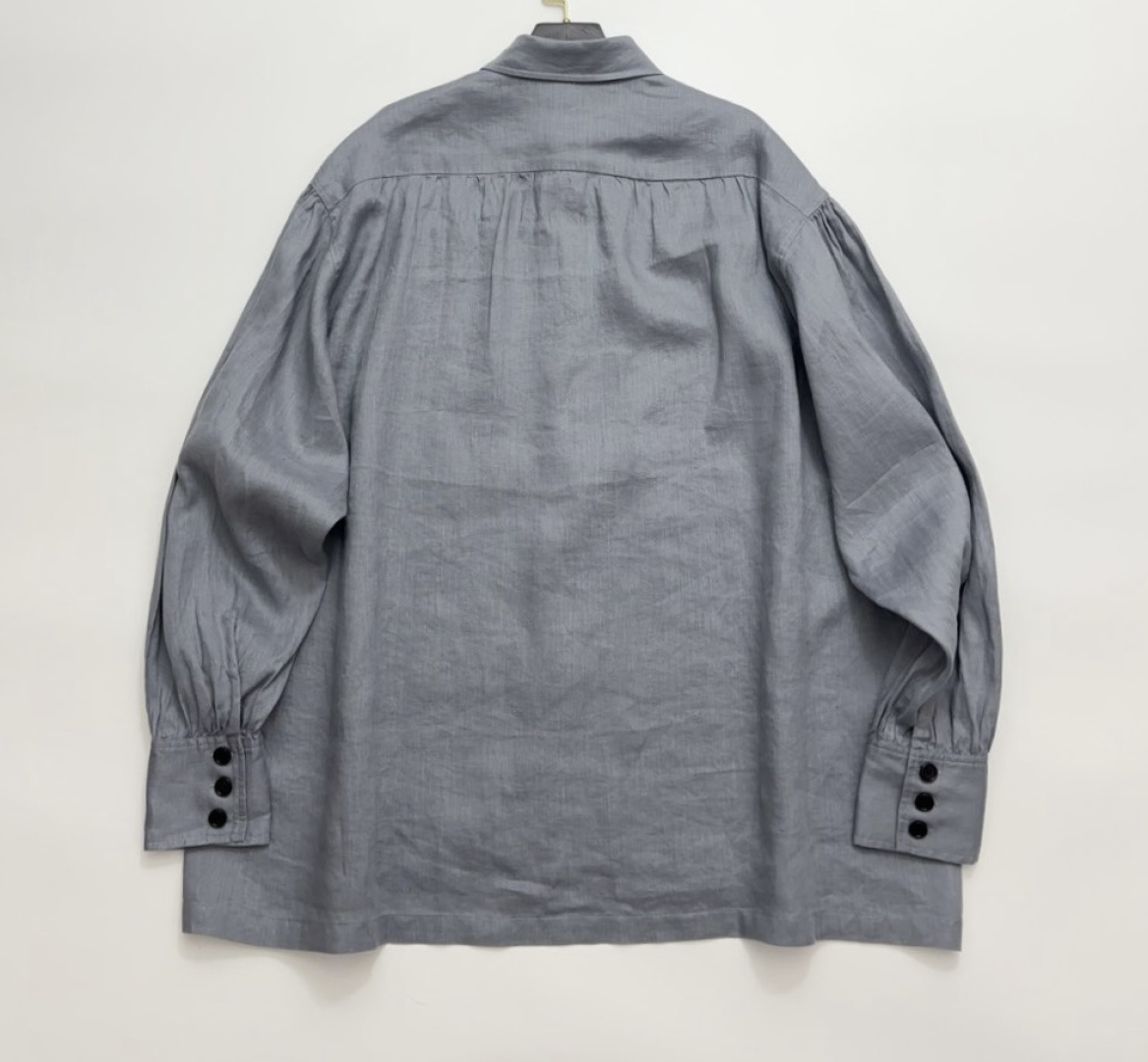 22SS chest rope knot logo pure cotton loose shirt - View 16