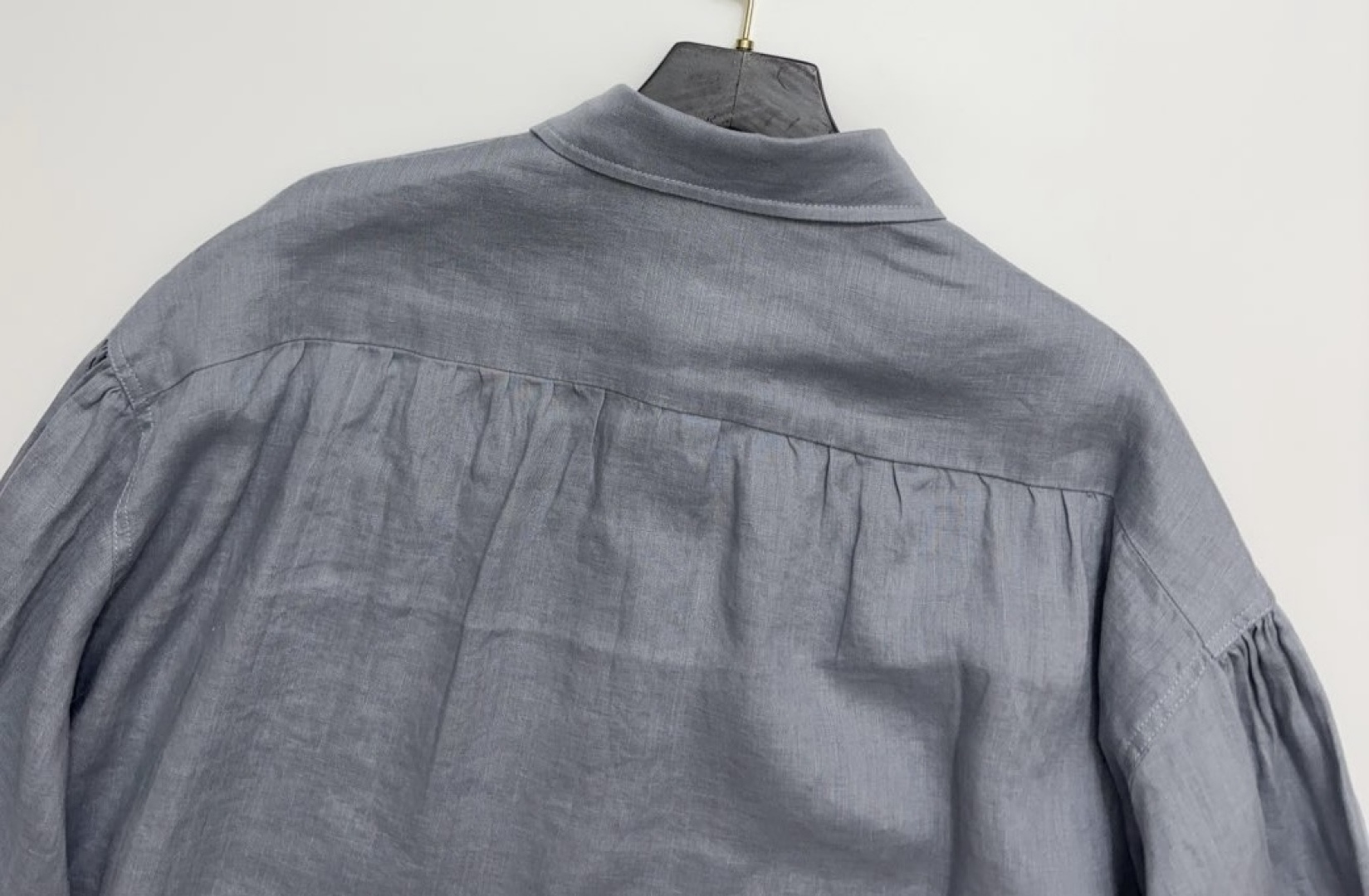 22SS chest rope knot logo pure cotton loose shirt - View 17