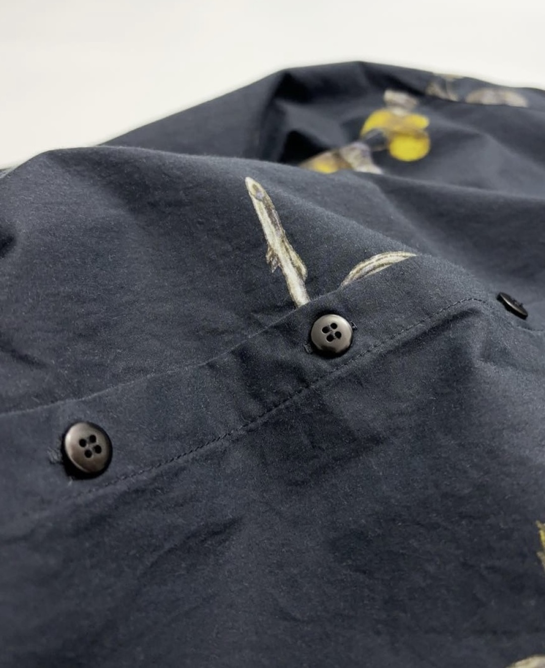 Summer plant print cotton casual shirt jacket - View 4