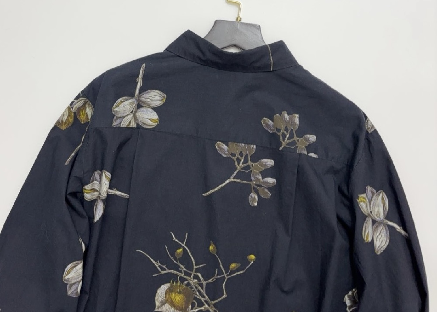 Summer plant print cotton casual shirt jacket - View 14