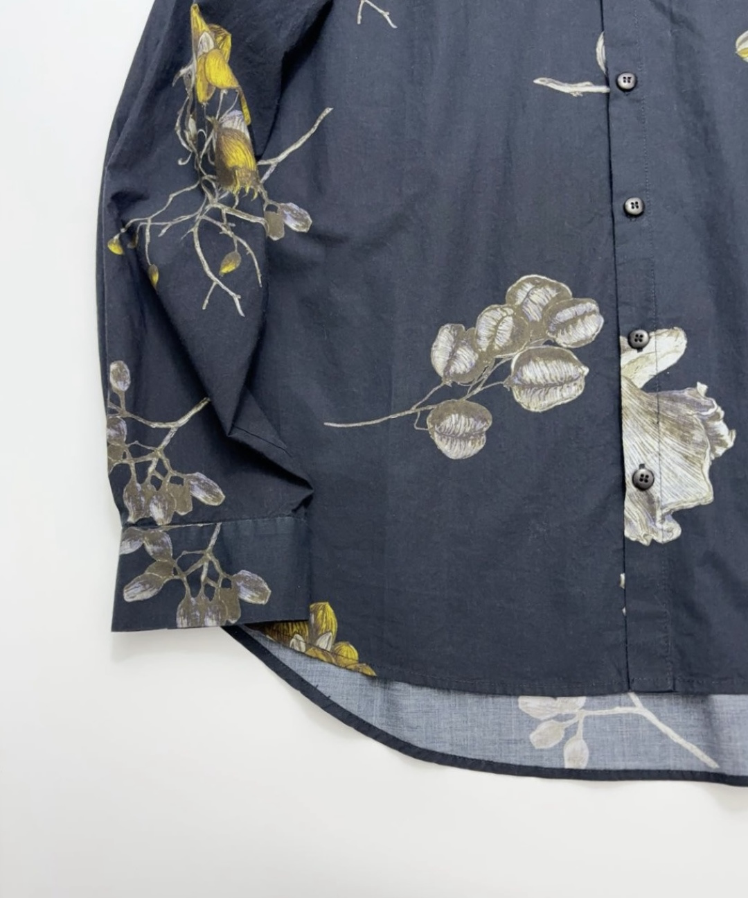 Summer plant print cotton casual shirt jacket - View 5