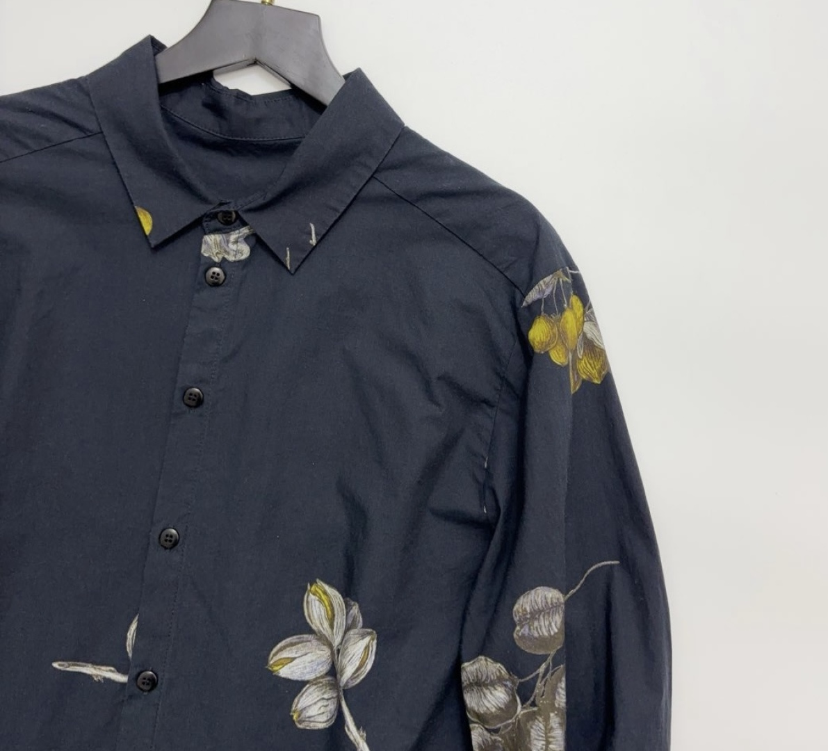 Summer plant print cotton casual shirt jacket - View 2