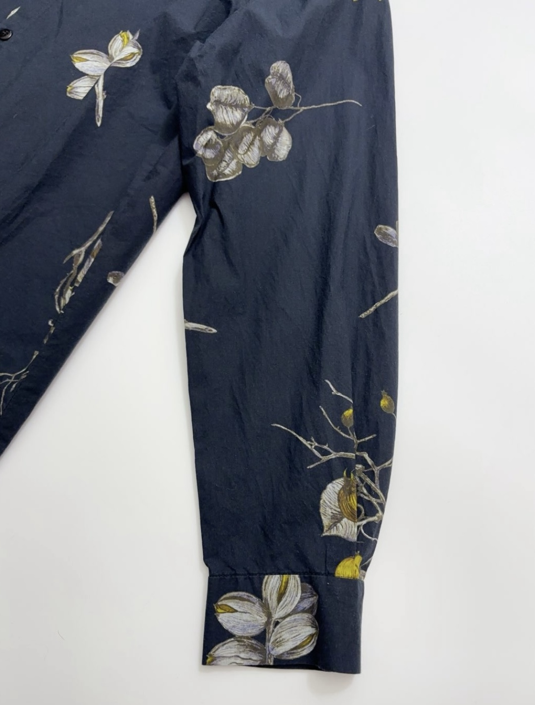 Summer plant print cotton casual shirt jacket - View 6