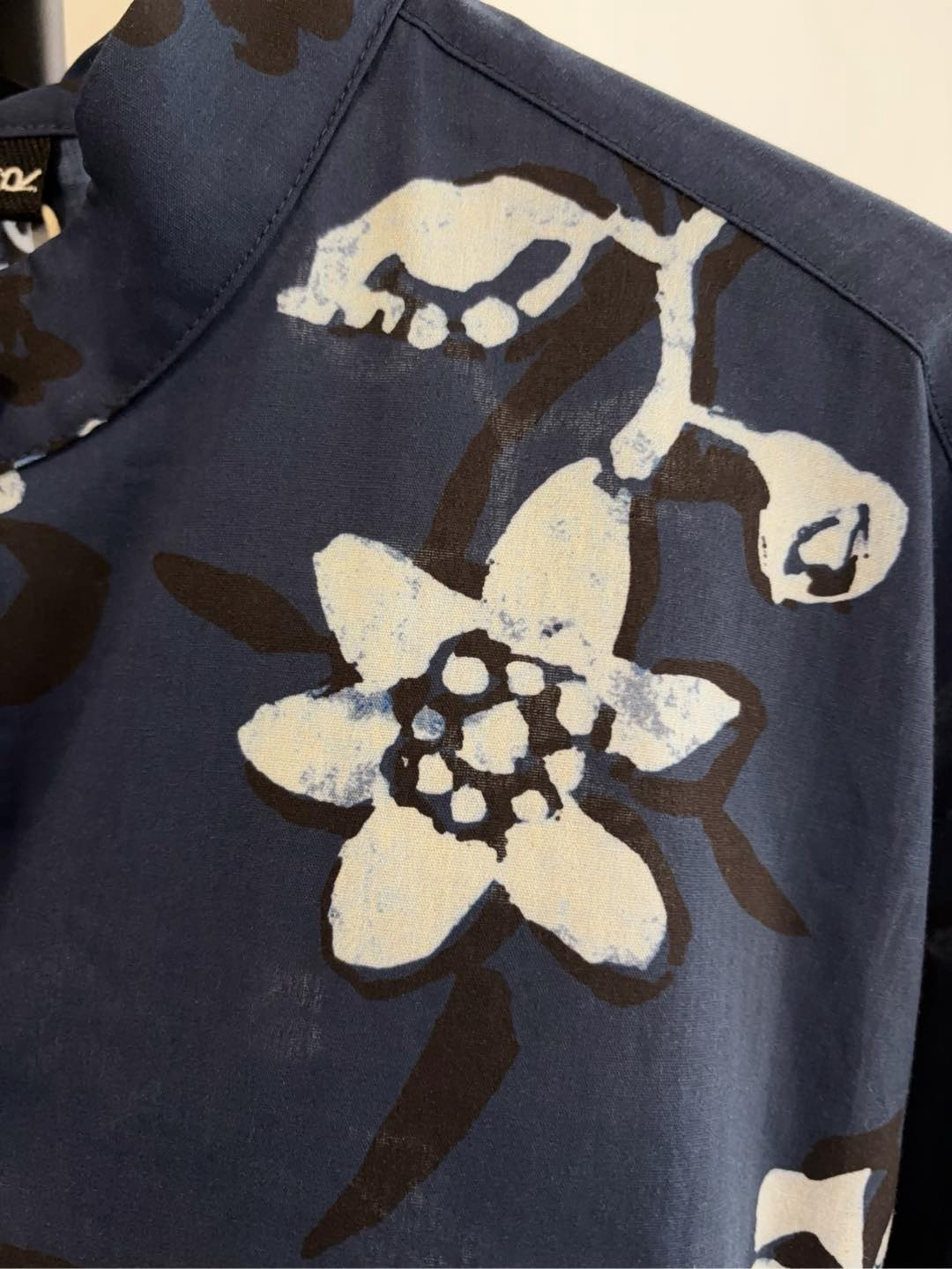 All-cotton Phoenix Print Shirt Dark Blue (Tag cut) - View 3