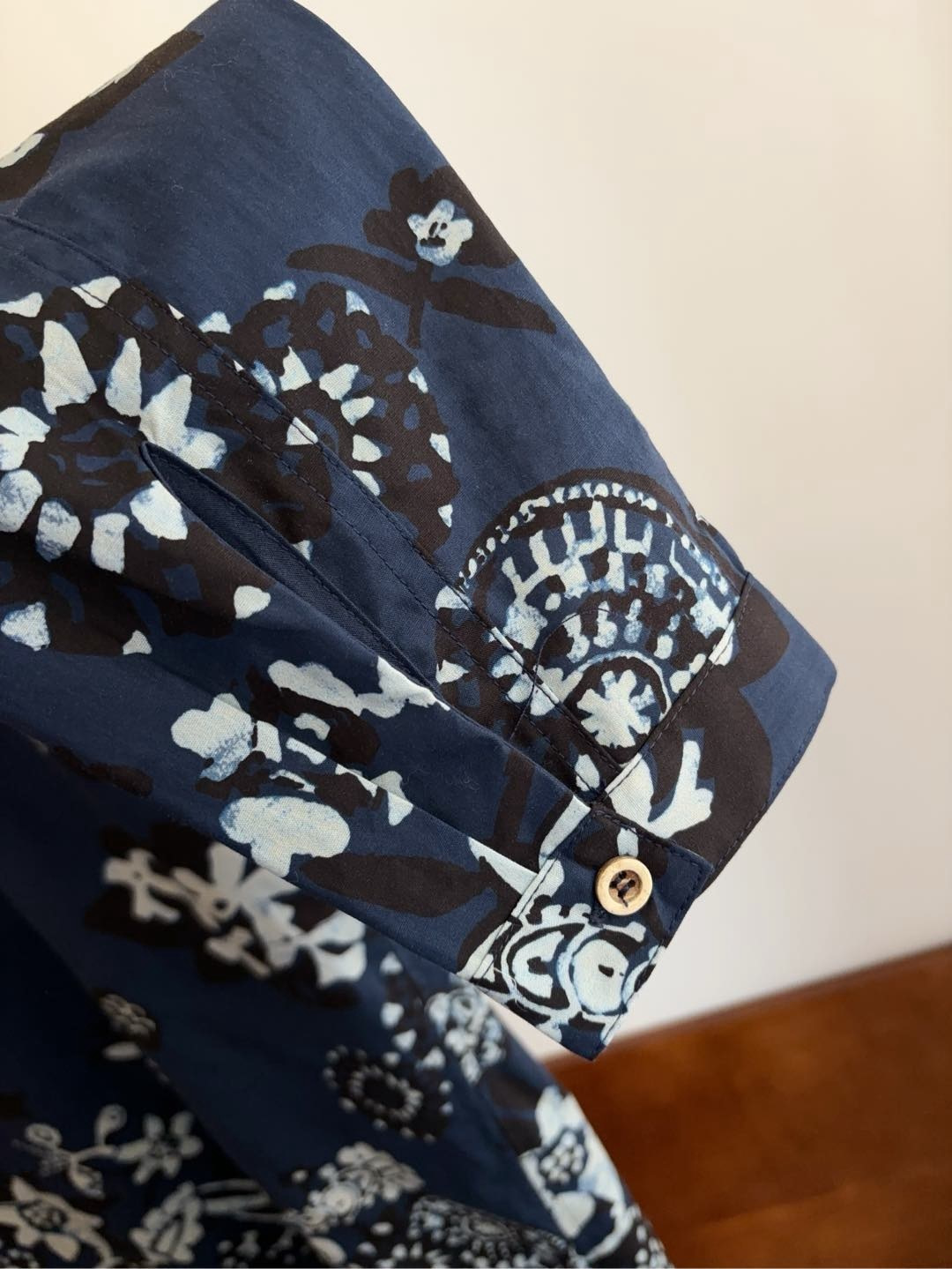 All-cotton Phoenix Print Shirt Dark Blue (Tag cut) - View 7