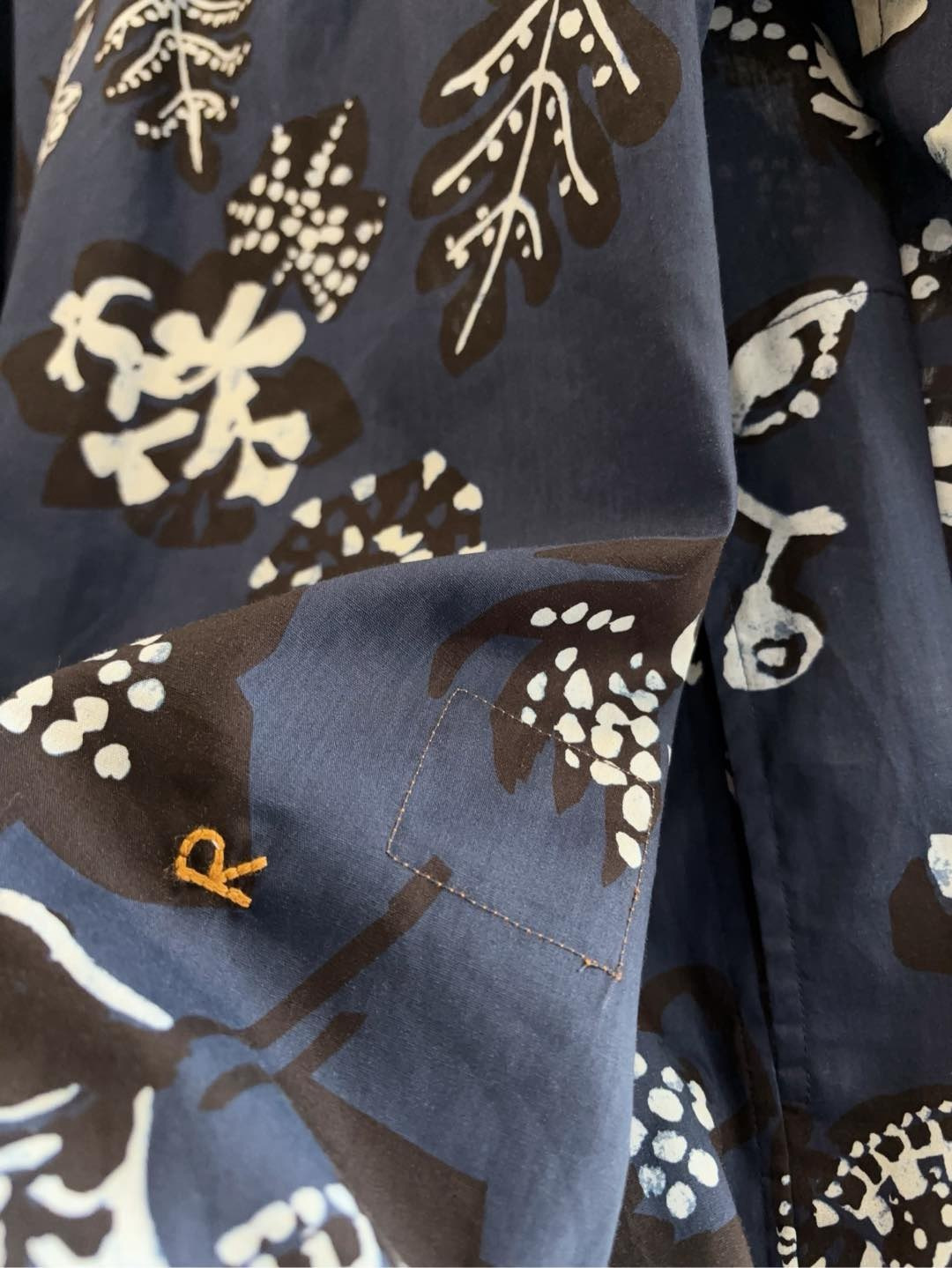 All-cotton Phoenix Print Shirt Dark Blue (Tag cut) - View 11